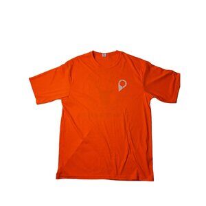 unisex c sport bright orange polyester goldmine trading co. tee shirt size large